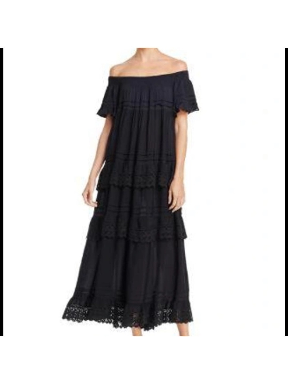 MUCHE ET MUCHETTE
Esmerelda Off The shoulder cover up in black